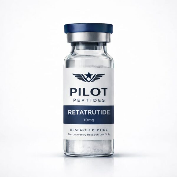 Pilot Peptides Retatrutide 10mg vial Pilot Peptides Retatrutide 10mg vial